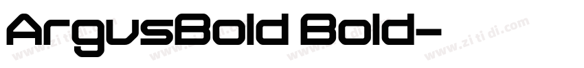 ArgusBold Bold字体转换